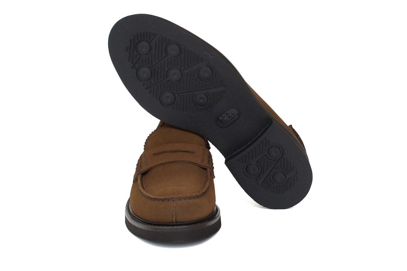 College donna in camoscio color bruciato e fondo in gomma leggera D201GCRIBRU 29 ROSSI 