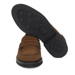 College donna in camoscio color bruciato e fondo in gomma leggera D201GCRIBRU 29 ROSSI 