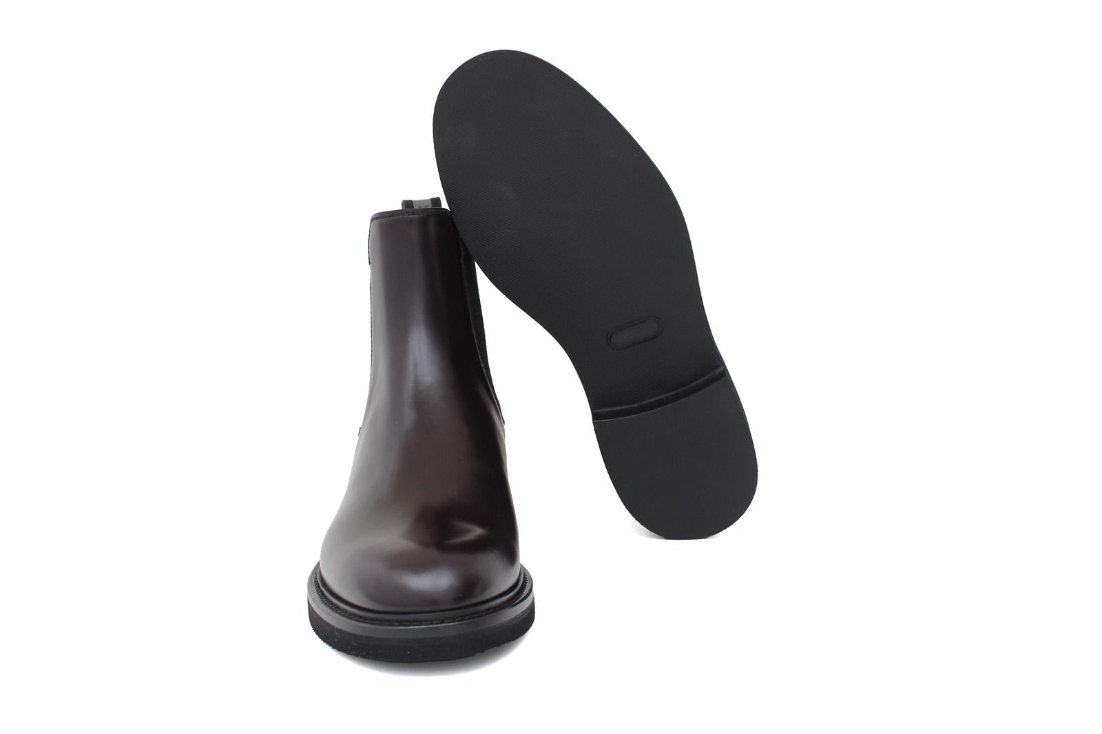 Beatles donna in vitello spazzolato bordò con fondo in gomma leggera D220PCALBOR 8 ROSSI 