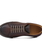 Sneakers in vitello naturale anticato marrone con fondo in gomma 643LVCAS 379 ROSSI 