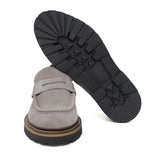 Mocassino stile ingegnere in suede roccia e fondo gomma leggera 1223CHSCLO 617 ROSSI 