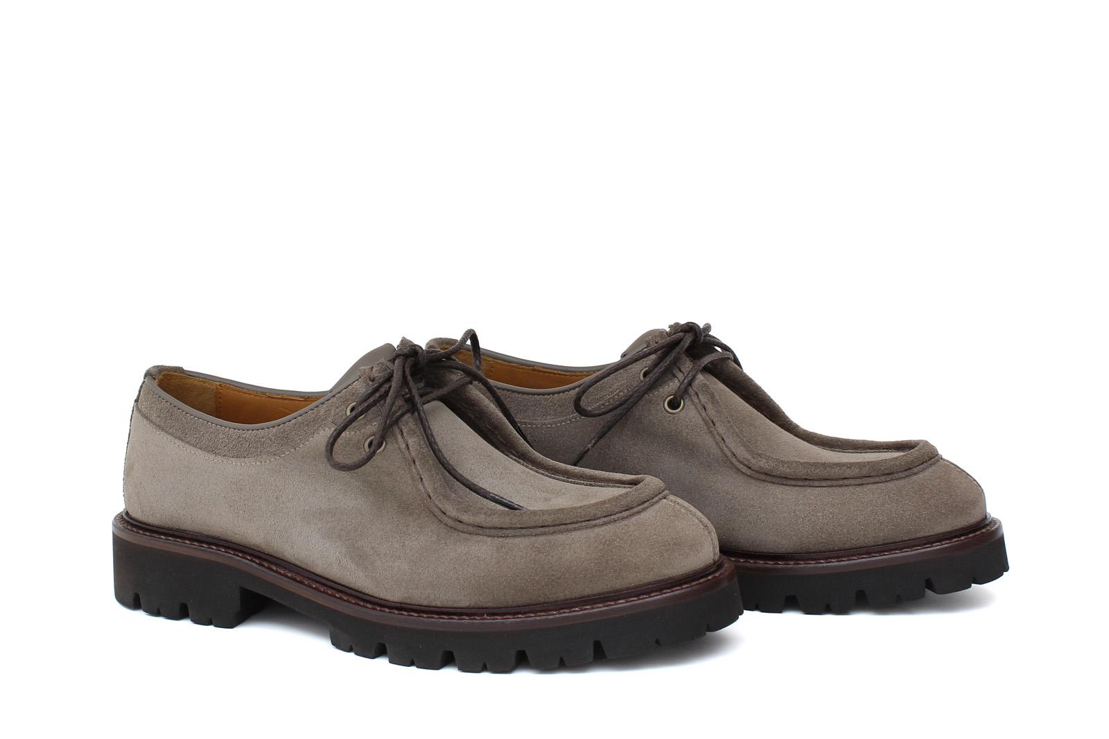 Stringata donna stile ingegnere in suede color sabbia  con fondo in gomma leggera D211HSBIS 21 ROSSI 