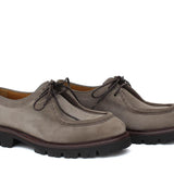 Stringata donna stile ingegnere in suede color sabbia  con fondo in gomma leggera D211HSBIS 21 ROSSI 