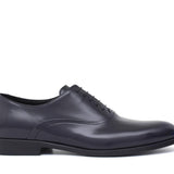 Francesina in vitello spazzolato blu scuro con fondo in cuoio 221TIMBLU 605 ROSSI 