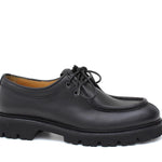 Stringata donna stile ingegnere in vitello morbido nero con fondo in gomma leggera D211VNE 15 ROSSI 