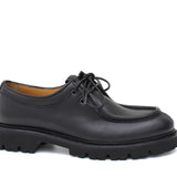 Stringata donna stile ingegnere in vitello morbido nero con fondo in gomma leggera D211VNE 15 ROSSI 