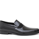 Mocassino in vernice nero con riporto in raso e fondo in cuoio 8623VN 80 ROSSI 