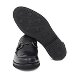 Mocassino College stile inglese in vitello spazzolato blu e fondo in gomma leggera 9150CALB 37 ROSSI 