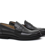 College stile inglese in vitello spazzolato nero con fondo in gomma leggera 5940GCNE 973 ROSSI 