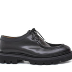 Stringata modello ingegnere in vitello spazzolato nero e fondo in gomma leggero 929CLFNE 1085 ROSSI 