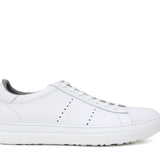 Sneaker in vitello bianco con fondo in gomma leggera 234POFFW 267 ROSSI 