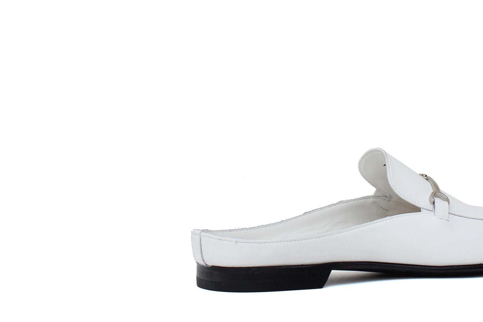 Sabout in nappa bianco con fondo in cuoio antiscivolo 7829PBIA 1139 ROSSI 