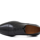 Francesina con puntalino in vitello spazzolato nero e fondo in cuoio 7695VCALN 1055 ROSSI 
