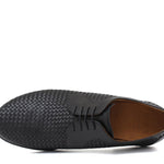 Derby in vitellino intrecciato color nero con fondo in gomma cucito blake 9645VTNE 308  UN ROSSI 
