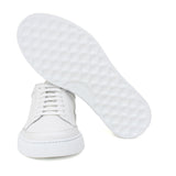 Sneaker in vitello dollaro color off white e fondo in gomma leggera cucito 643LBOW 997 ROSSI 