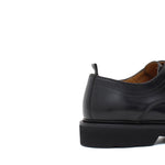 Derby in vitello spazzolato nero con fondo in gomma leggera 1279CALNE 297 ROSSI 