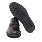 Derby in vitello spazzolato bordò con fondo in gomma leggera 1279CALB 510 ROSSI 