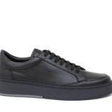 Sneaker in vitello bottalato nero con fondo in gomma tricolore 643LGVBN 617 ROSSI 