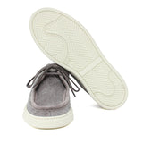 Sneaker modello ingegnere in camoscio lavato color roccia e fondo in gomma 1052TCLO 242  UN ROSSI 