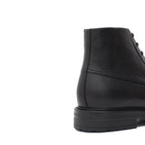 Stivaletto stringato in vitello chicchino nero con fondo gomma 9290PCVNE 621 ROSSI 