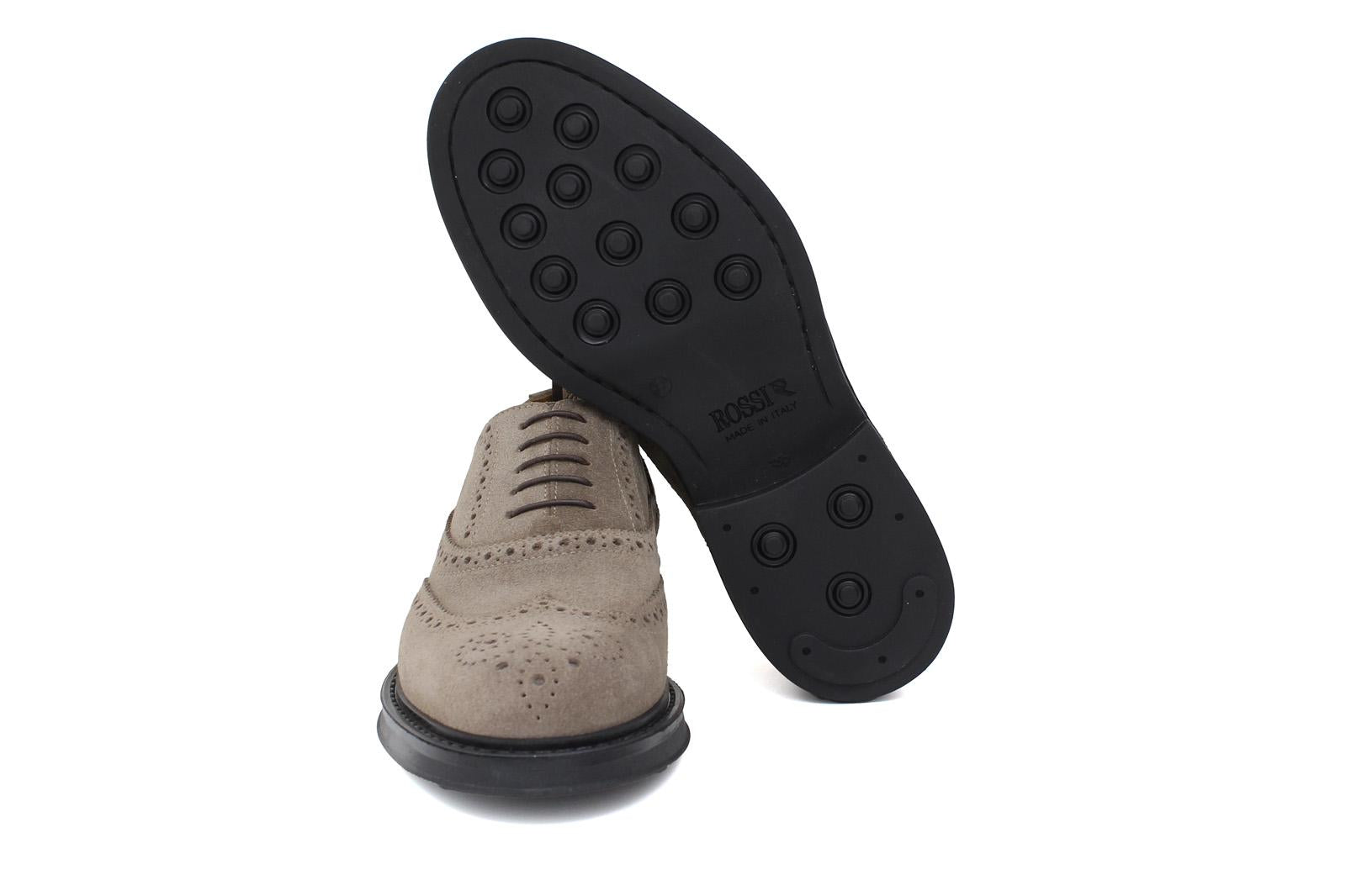 Derby donna stile inglese in suede color sabbia e fondo in gomma cucito D216GHSBIS 16 ROSSI 