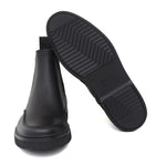 Stivaletto con elastico in vitello naturale nero e fondo in gomma leggera 1236PVN 1112 ROSSI 