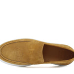 Mocassino in camoscio colore ocra con fondo in gomma leggera 1081SILMOS 1113 ROSSI 