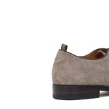 Derby in camoscio lavato color sabbia e fondo in cuoio lavato antiscivolo 6403VTSE 116 ROSSI 