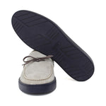 Slip on in camoscio roccia con fondo in gomma blu cucito 649FLOROC 141 ROSSI 