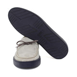 Slip on in camoscio roccia con fondo in gomma blu cucito 649FLOROC 141 ROSSI 