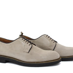 Derby in camoscio color roccia e fondo in gomma leggera 6403FLOANT 372  UN ROSSI 