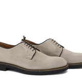 Derby in camoscio color roccia e fondo in gomma leggera 6403FLOANT 372  UN ROSSI 