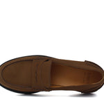 College donna in camoscio color bruciato e fondo in gomma leggera D201GCRIBRU 29 ROSSI 