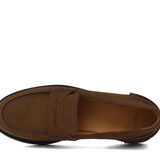 College donna in camoscio color bruciato e fondo in gomma leggera D201GCRIBRU 29 ROSSI 