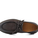 Stringata modello ingegnere in vitello nabuk testa di moro e fondo in gomma leggero 1252RETM 1084 ROSSI 