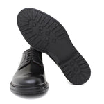 Derby liscio in vitello spazzolato nero con fondo in gomma 6403GCALFNE 210 ROSSI 