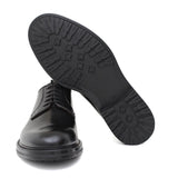 Derby liscio in vitello spazzolato nero con fondo in gomma 6403GCALFNE 210 ROSSI 