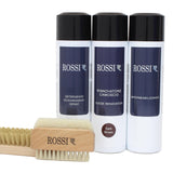 Kit per la manutenzione del camoscio nei toni marroni KIT CAMOSCIO marrone+t.moro ROSSI 