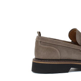 Mocassino stile ingegnere in suede sabbia e fondo gomma leggera 1223CHSBIS 1146 ROSSI 