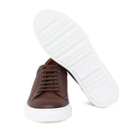 Sneaker traforata in vitello naturale marrone con fondo in gomma leggera 238DCAS 382  UN ROSSI 
