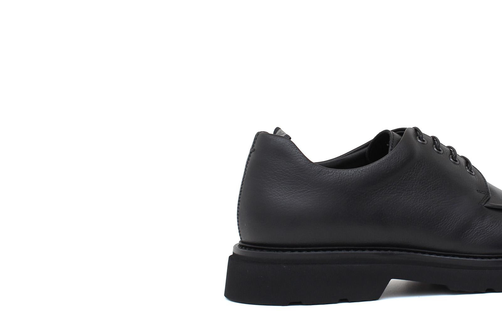 Derby in pellame bufalo color  nero con fondo in gomma leggera 1203REXN 397 ROSSI 