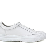 Sneaker in vitello bottalato color bianco e fondo in gomma leggera 643VBOFFW 958 ROSSI 
