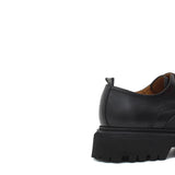 Derby in bufalo nero, riporto in caucciù con fondo in  gomma  leggera 412BFNE 123 ROSSI 