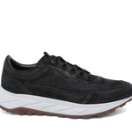 Sneakers in vitello nabuk nero con fondo in gomma leggero vibram 1261BRNE 47 ROSSI 