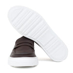 Slip on in vitello naturale marrone sfumato con fondo in gomma leggera 9688DIXCA 207 ROSSI 