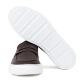 Slip on in vitello naturale marrone sfumato con fondo in gomma leggera 9688DIXCA 207 ROSSI 