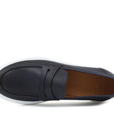 Slip on in vitello naturale blu sfumato con fondo in gomma leggera 9688DIXBLU 212  UN ROSSI 