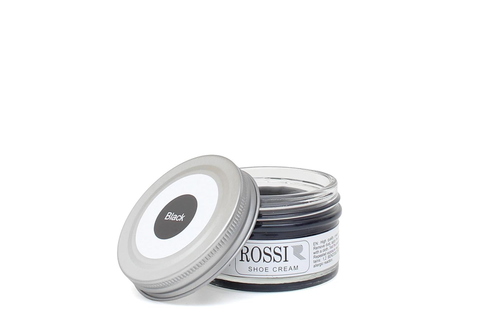 Lucido crema nero per pellami a pieno fiore e spazzolati CREMA NERA  ROSSI 