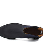 Stivaletto beatles in camoscio rasato blu e fondo in gomma 154PRCRIB 1036 ROSSI 