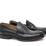 College stile inglese in vitello spazzolato nero con fondo cuoio antiscivolo cucito blake 5940ABNER 227 ROSSI 